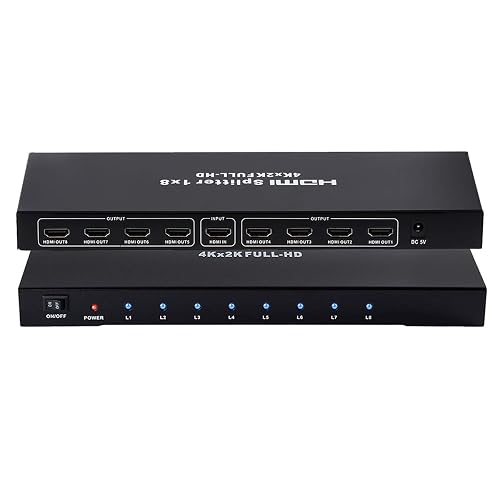 1×8 HDMI Splitter UHD 4K × 2K (8-Port HDMI Distribution Amplifier)