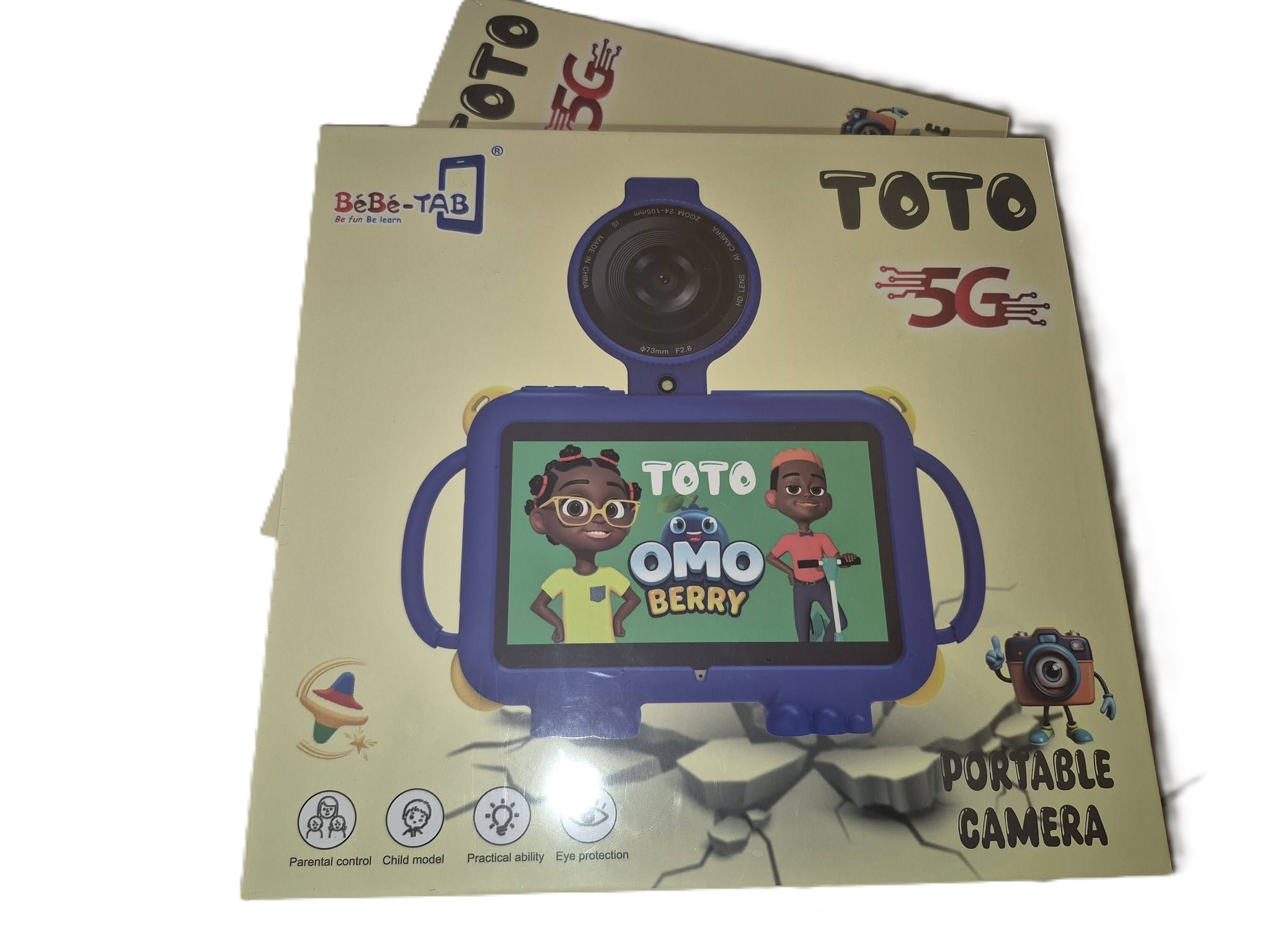 BeBe-TAB TOTO Children Tablet, 6GB RAM+256GB ROM, With 5G & Portable Camera