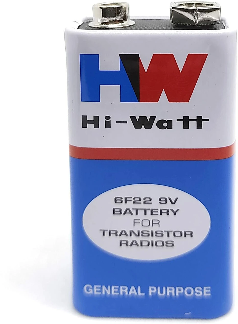 Hi-Watt 9V 6F22M General Purpose Battery