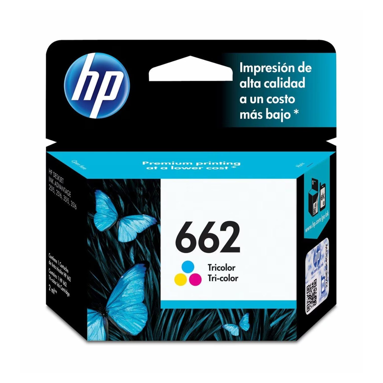 HP 662 Tri-Colour Ink Cartridge