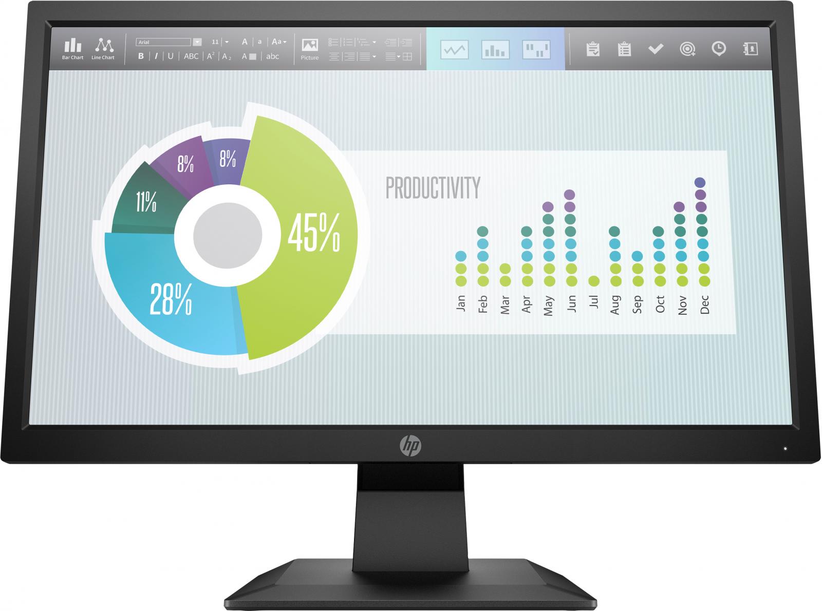 HP P204v 19.5-inch Monitor (49.6 cm)