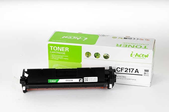 i.AICON Black Laser 17 A (CF217 A) Toner Cartridge