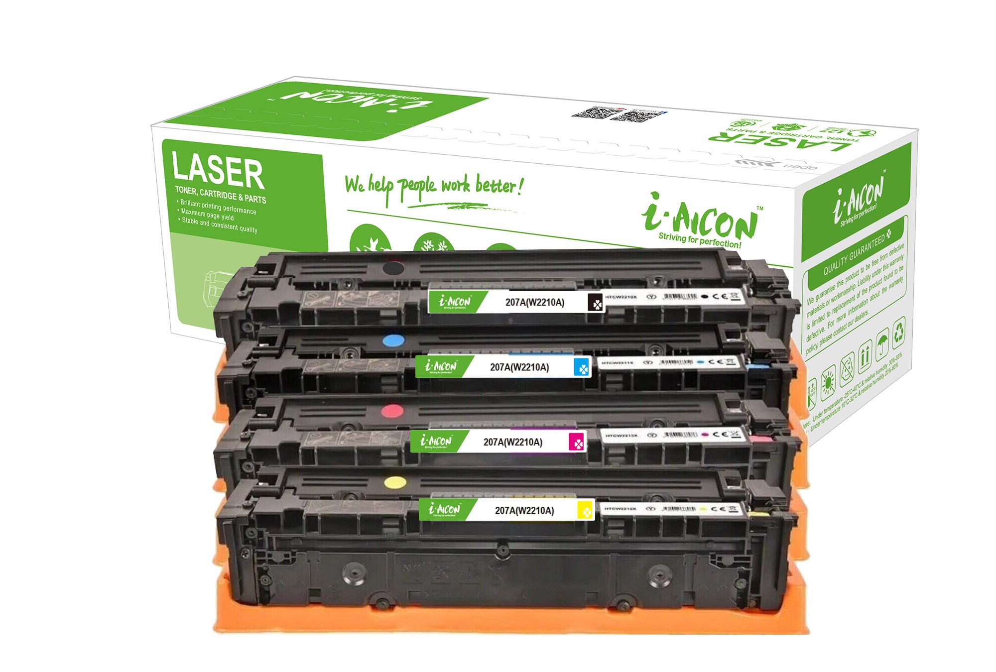 i-AICON Yellow C-W2212A (207A) Toner Cartridge