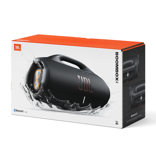 JBL Boombox 4 - Portable Waterproof Speaker, Massive Pro Sound, 34 Hours of Playtime