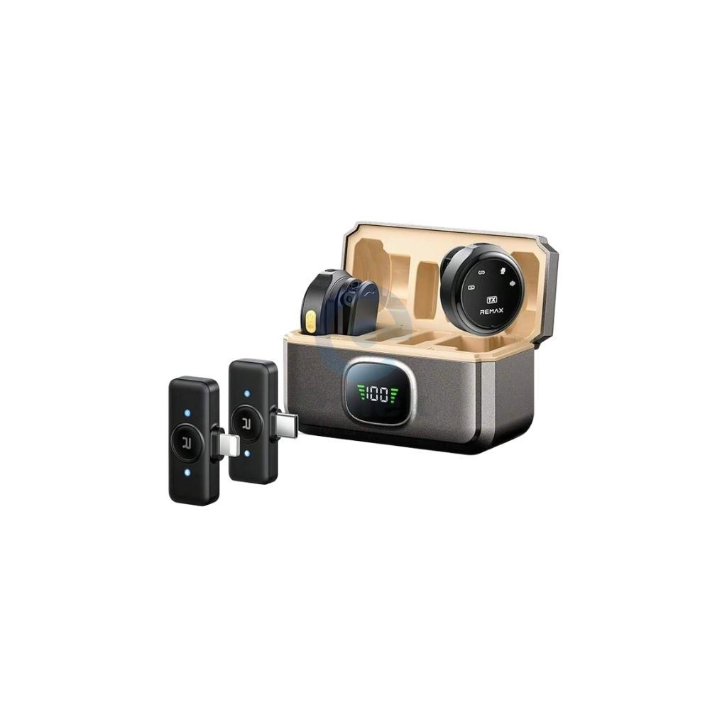 K22 2-in-1 Dual Ports Button Design Wireless Microphone