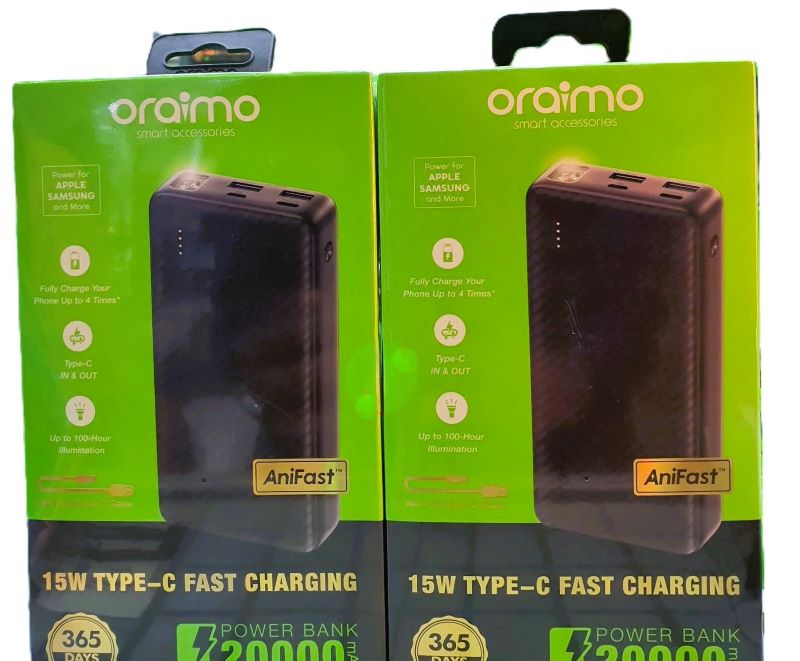 Oraimo Traveller 15 OPB-1201P AniFast 20000mAh 15W Type-C Fast Charging Power Bank