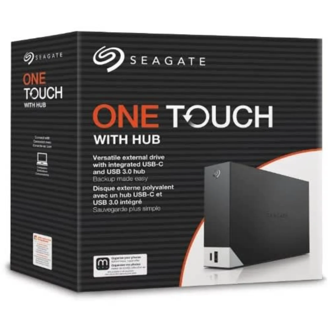 Seagate One Touch With Hub/Avec Concentrateur External Drive - 10TB
