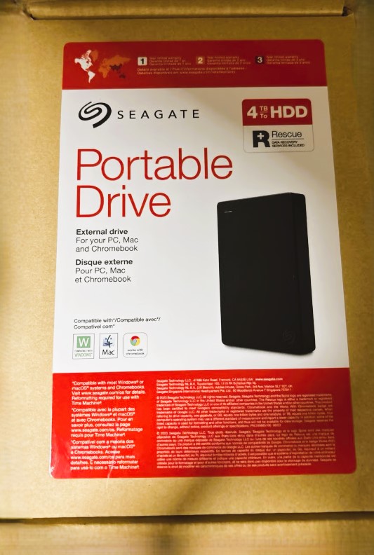 Seagate Portable External Drive 4TB HDD