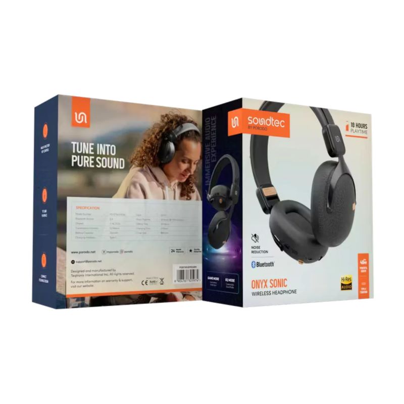 Soundtec BY PORODO ONYX SONIC Wireless Headphone