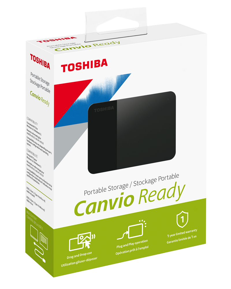 Toshiba Canvio Ready Portable External Hard Drive 4TB