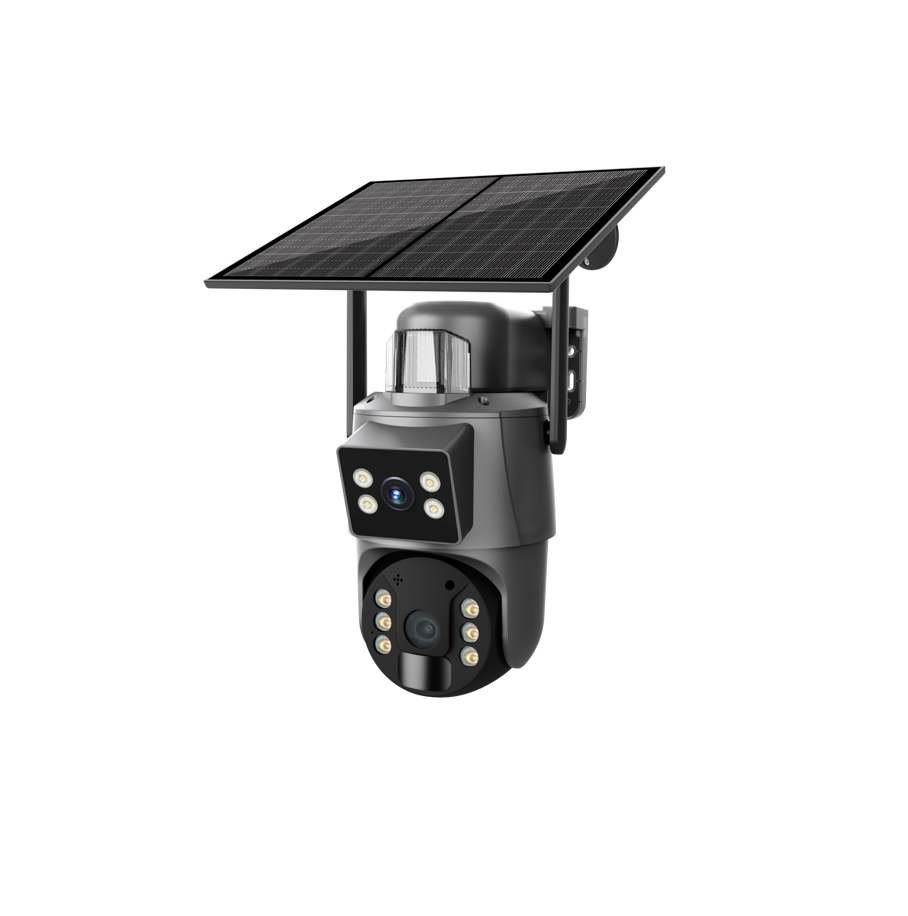 True Color View 6MP Ultra HD Dual-Lens Solar PTZ Security Camera – Model SD400
