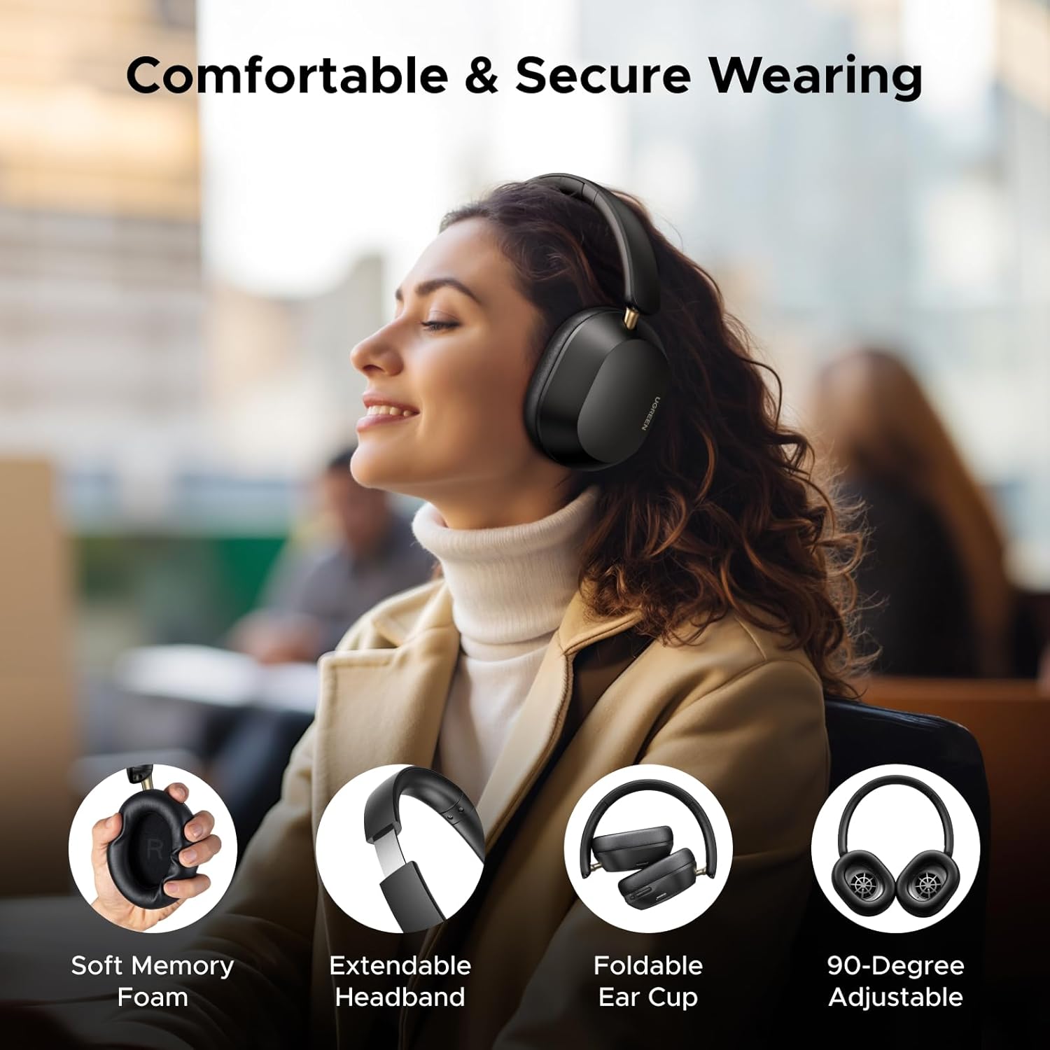 UGREEN HiTUNE Max5c, Hybrid Active Noise-Cancelling Headphone