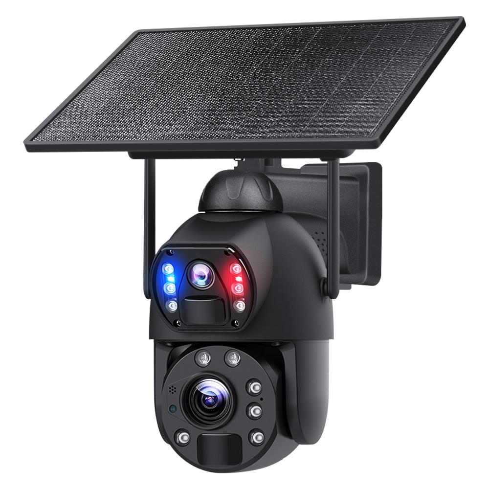 XCrossfire Full Color VU 8MP HD Dual-Lens 20X Optical Zoom 200M Solar PTZ Security Camera